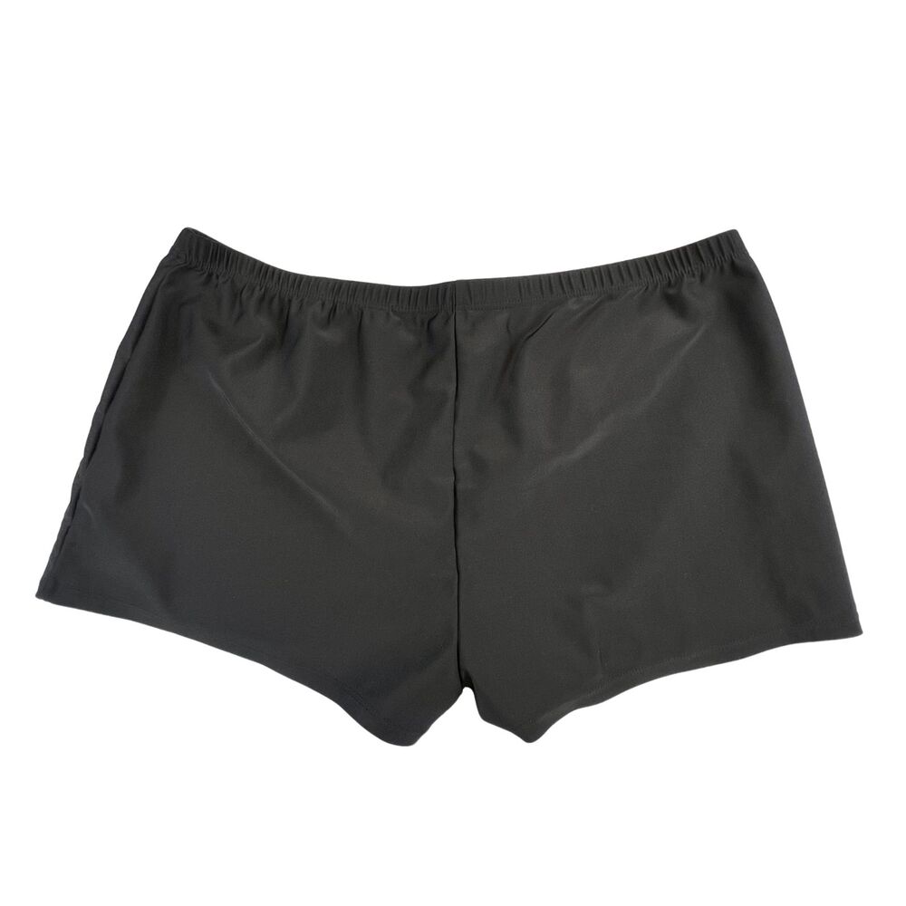 Swim Shorts 4X Black Modest Coverage Board Shorts Resort Beachwear Pool Bottoms - Picture 2 of 10